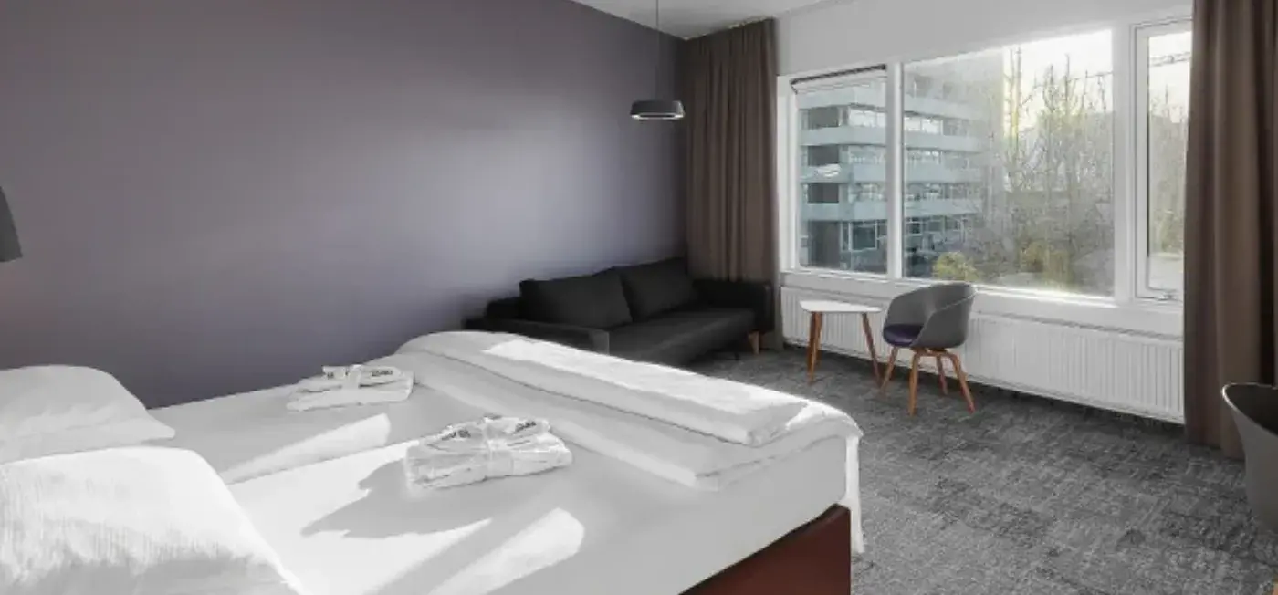 Balcony view of Midgardur by Center Hotels Reykjavik, Iceland